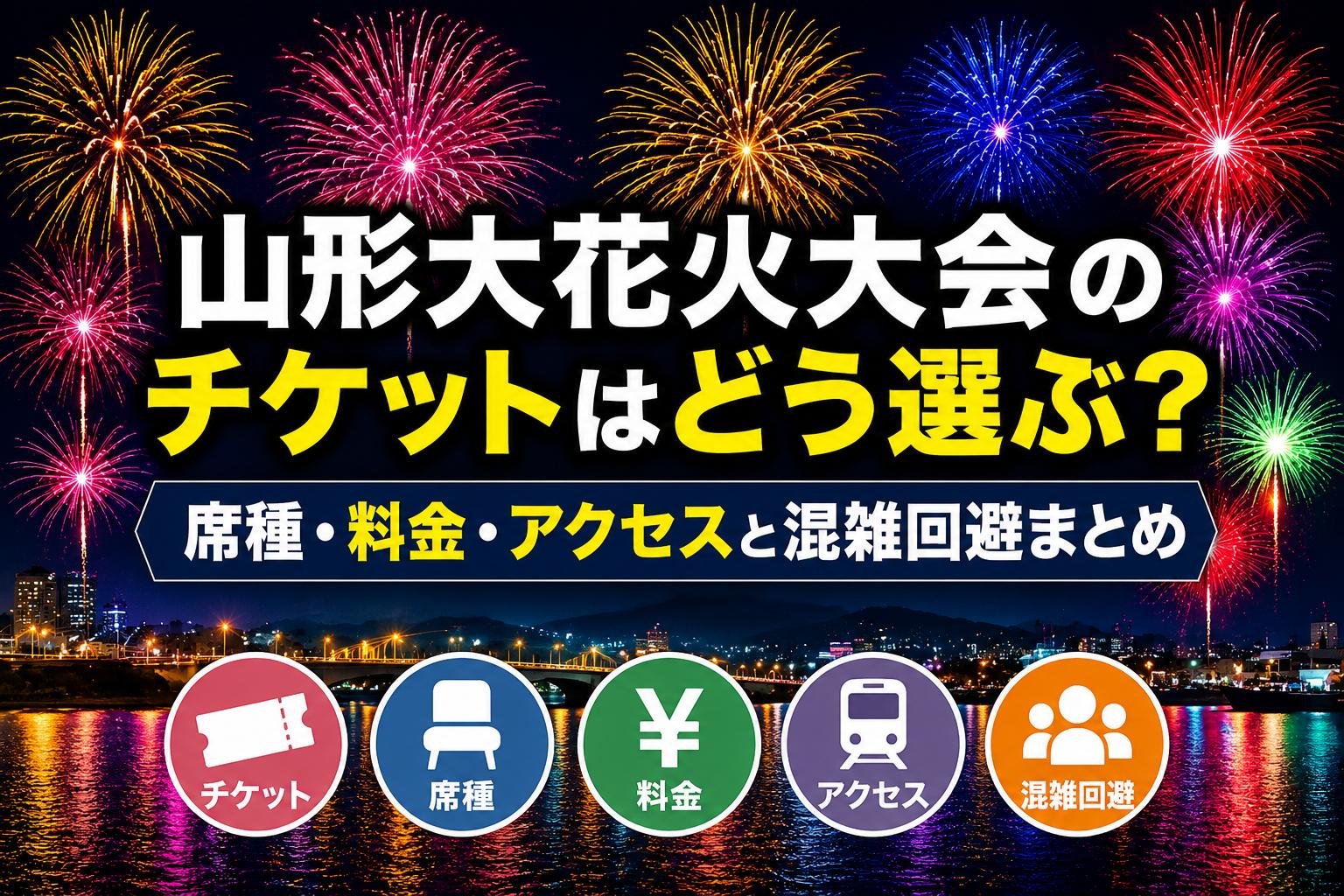 山形大花火大会のチケットはどう選ぶ？席種・料金・アクセスと混雑回避まとめ